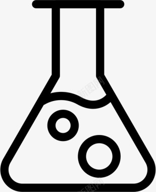 化学erlenmeyer烧瓶学校图标图标