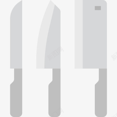 刀厨房和炊具3扁平图标图标