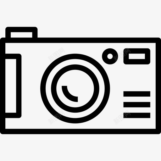 照相摄像机背包式图标svg_新图网 https://ixintu.com 摄像机 照相 线性 背包
