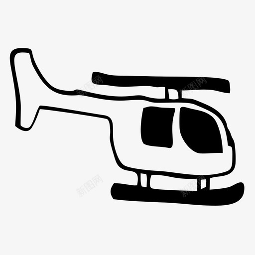 直升机天空运输图标svg_新图网 https://ixintu.com 图标 天空 实心 直升机 车辆 运输