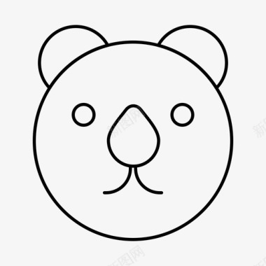 熊头捕食者图标图标