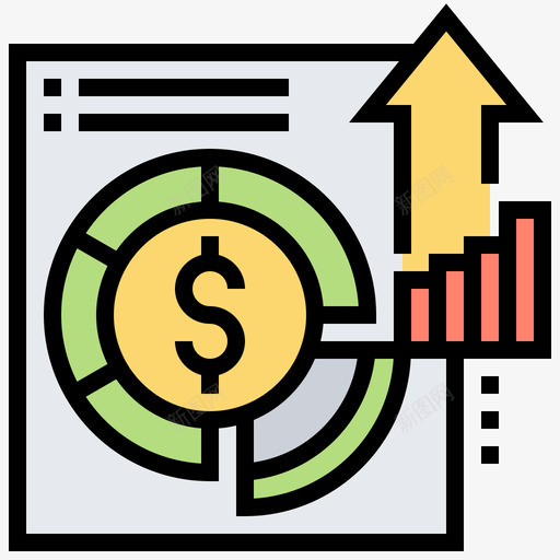 饼图投资38线性颜色图标svg_新图网 https://ixintu.com 投资 线性 颜色 饼图