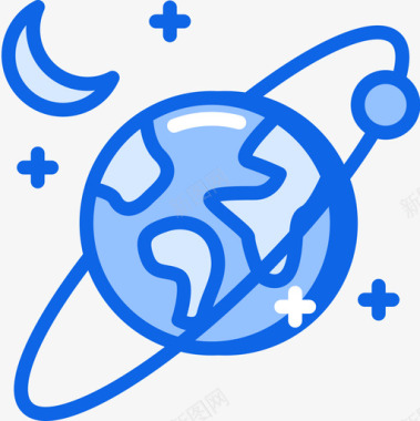 地球科学82蓝色图标图标