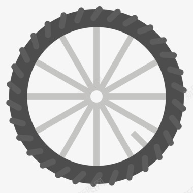 27号自行车平轮图标图标