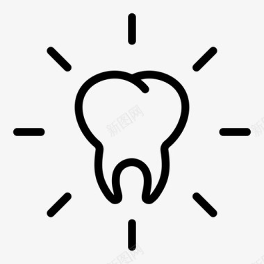 健康牙齿护理牙科图标图标