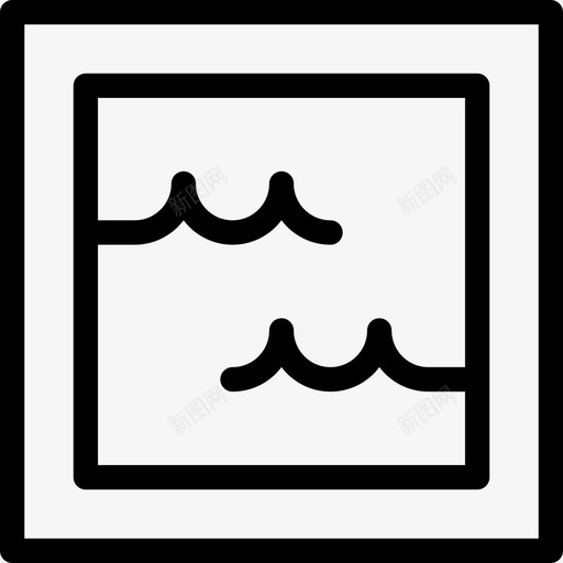 游泳池游泳5直线型图标svg_新图网 https://ixintu.com 游泳 游泳池 直线 线型