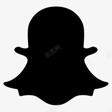 Snapchat社交媒体87填充线性图标图标