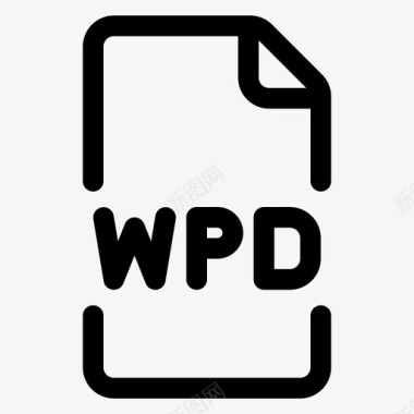 wpd文件格式图标图标