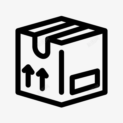 包装盒子送货图标svg_新图网 https://ixintu.com 包装 概述 电子商务 盒子 购物 送货