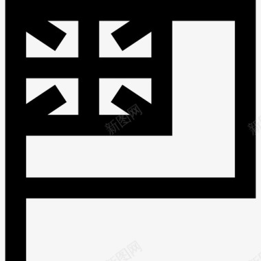 Flag新西兰3直线型图标图标