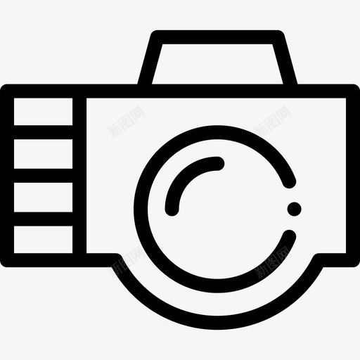 照相机摄影65线性图标svg_新图网 https://ixintu.com 摄影 照相机 线性