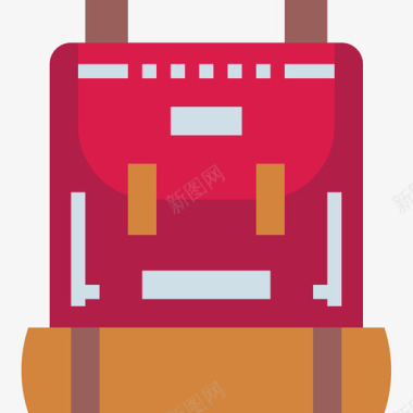 背包背包客2扁平图标图标