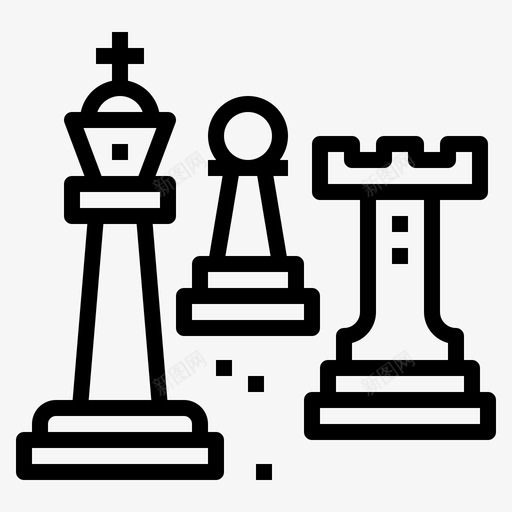 象棋娱乐爱好图标svg_新图网 https://ixintu.com 乐透 娱乐 棋子 爱好 象棋