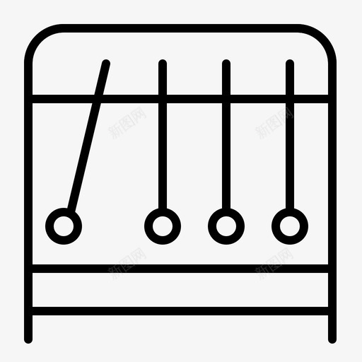 物理学牛顿摇篮摆锤图标svg_新图网 https://ixintu.com 大纲 常规 摆锤 摇篮 牛顿 物理学 科学