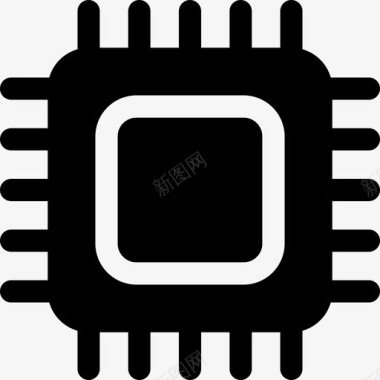 芯片电子43填充图标图标