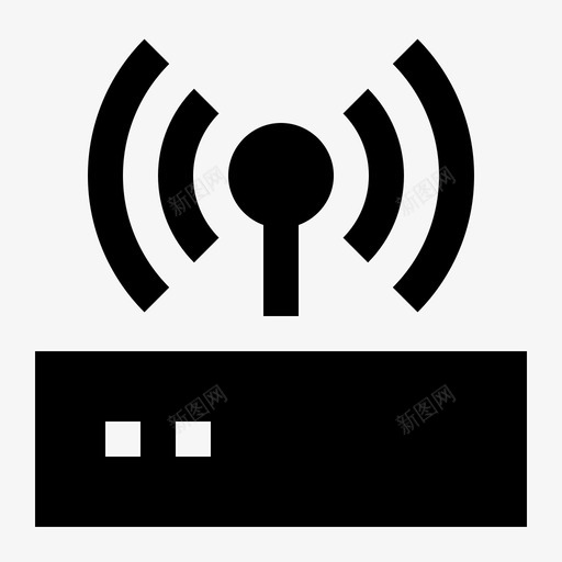 路由器信号wifi图标svg_新图网 https://ixintu.com wifi 信号 电子设备标志符号 路由器