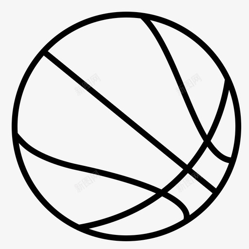 教育球篮球图标svg_新图网 https://ixintu.com 学校常规大纲 教育 球 篮球