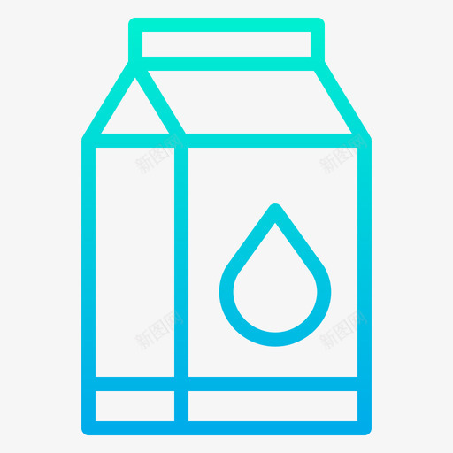 牛奶健康25梯度图标svg_新图网 https://ixintu.com 健康 梯度 牛奶