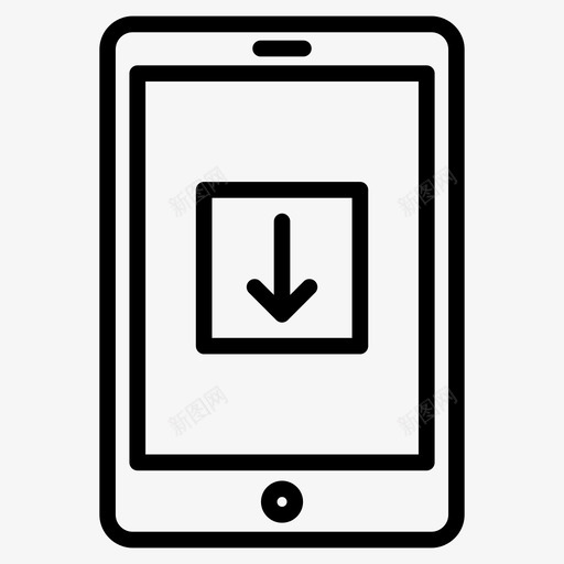 手机手机设备图标svg_新图网 https://ixintu.com 下载 图标 手机 方向 线图 设备