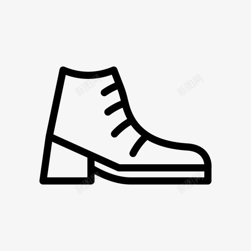鞋靴子鞋类图标svg_新图网 https://ixintu.com 游戏 运动 运动线字形48像素 靴子 鞋 鞋类