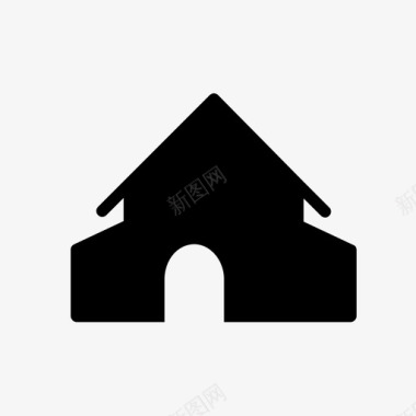 房屋建筑物住宅图标图标