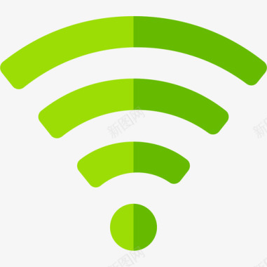 Wifi75平面社交媒体图标图标