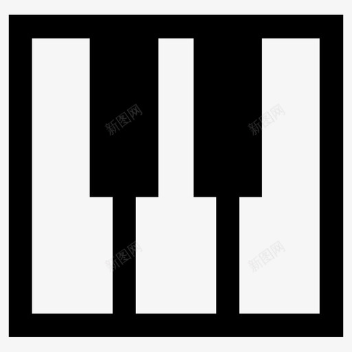 钢琴乐器键盘图标svg_新图网 https://ixintu.com 乐器 钢琴 键盘 音乐 音乐剧