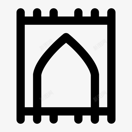 穆斯林祈祷图标svg_新图网 https://ixintu.com 穆斯林祈祷