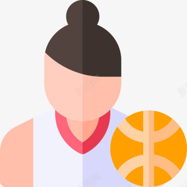 篮球运动员体育头像7平手图标图标