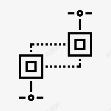 网络连接集线器链接图标图标