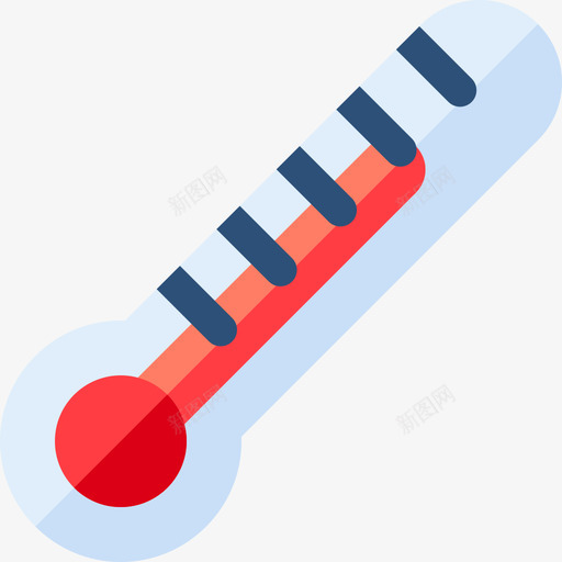 温度计生态163扁平图标svg_新图网 https://ixintu.com 扁平 温度计 生态