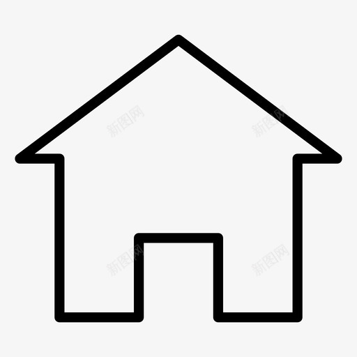 家公司房子图标svg_新图网 https://ixintu.com 公司 别墅 家 房子 播放按钮 村庄