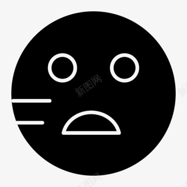 悲伤表情学校图标图标
