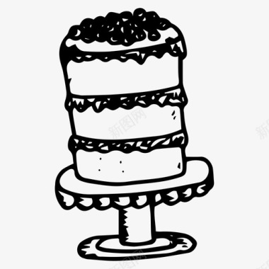 蛋糕糖果派图标图标