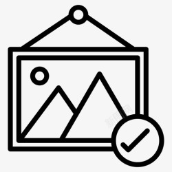 框架完整实用检查照片完整框架图标高清图片