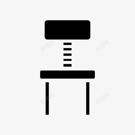 椅子办公椅家具和家居用品图标svg_新图网 https://ixintu.com 办公椅 坐椅 客厅 家具和家居用品 座位 椅子