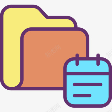 文件夹文件夹6线性颜色图标图标