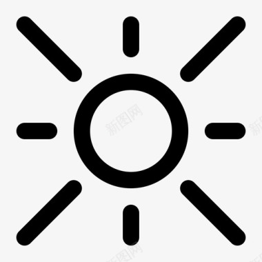 阳光天气旅行图标图标