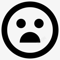心烦意乱表情符号情绪图标图标