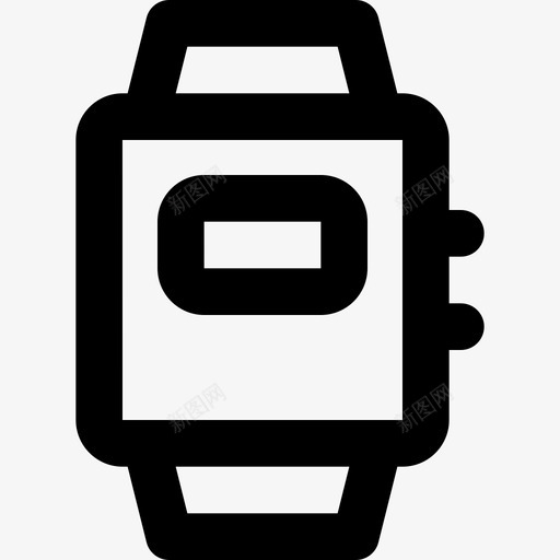 智能手表钟表2线性图标svg_新图网 https://ixintu.com 智能手表 线性 钟表2