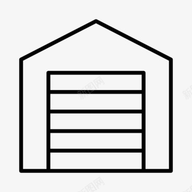 车库建筑商建筑图标图标