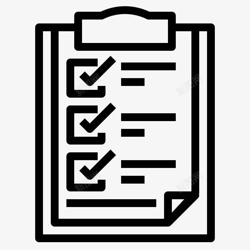 复选标记列出材料图标svg_新图网 https://ixintu.com 列出 复选标记 材料 管理大纲 记事本