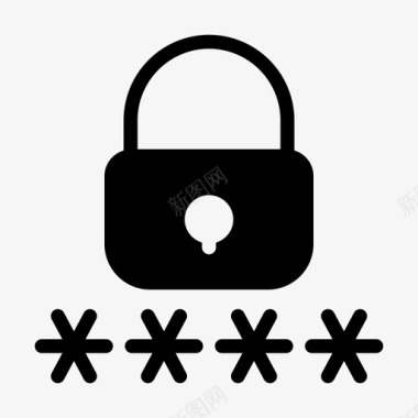 密码锁私人保护图标图标