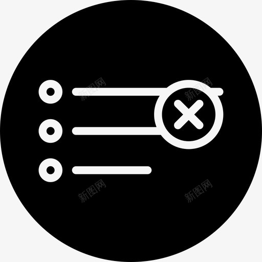 列表菜单删除图标svg_新图网 https://ixintu.com ui ux 列表 删除 用户界面徽章 菜单