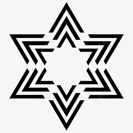 大卫星十九几何学犹太犹太教图标svg_新图网 https://ixintu.com 之星 几何学 十九 卫星 大卫 宗教 犹太 犹太教