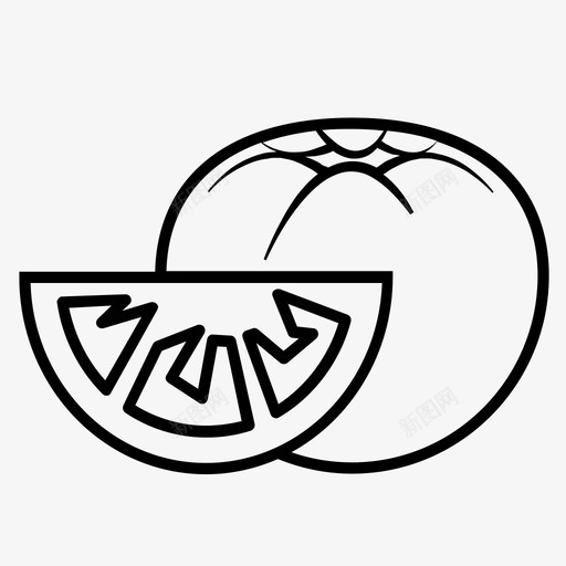 水果牛排浆果图标svg_新图网 https://ixintu.com 切片 厨房 水果 浆果 牛排 番茄 西红柿