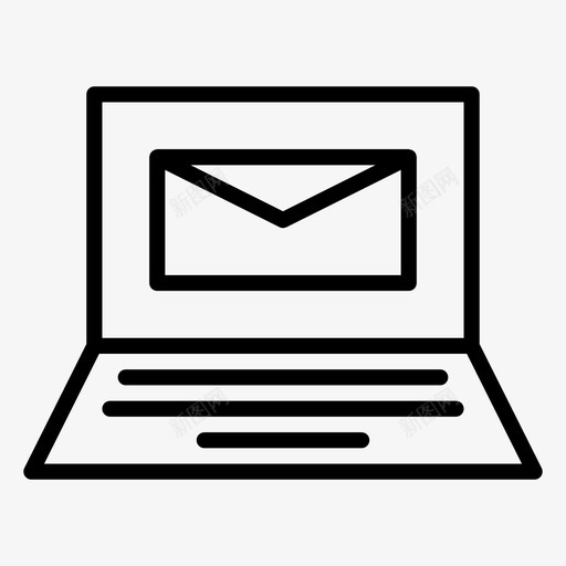 邮件聊天笔记本电脑图标svg_新图网 https://ixintu.com 信件 信息 技术 电脑 笔记本 聊天 计算机 邮件