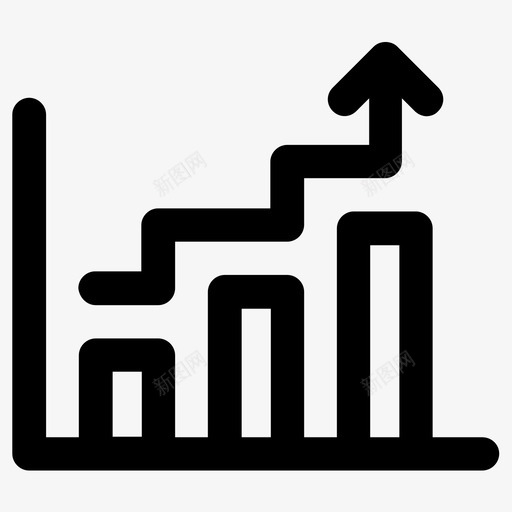 图表增长战略图标svg_新图网 https://ixintu.com 分析图表报告图表统计和数据 图表 增长 成功 战略