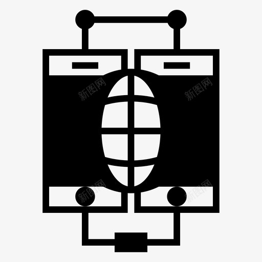 连接移动网络图标svg_新图网 https://ixintu.com 电话 移动 网络 连接