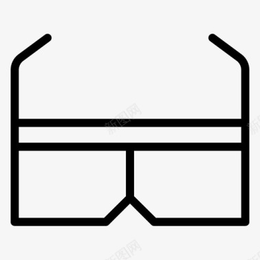 3d眼镜游戏61线性图标图标